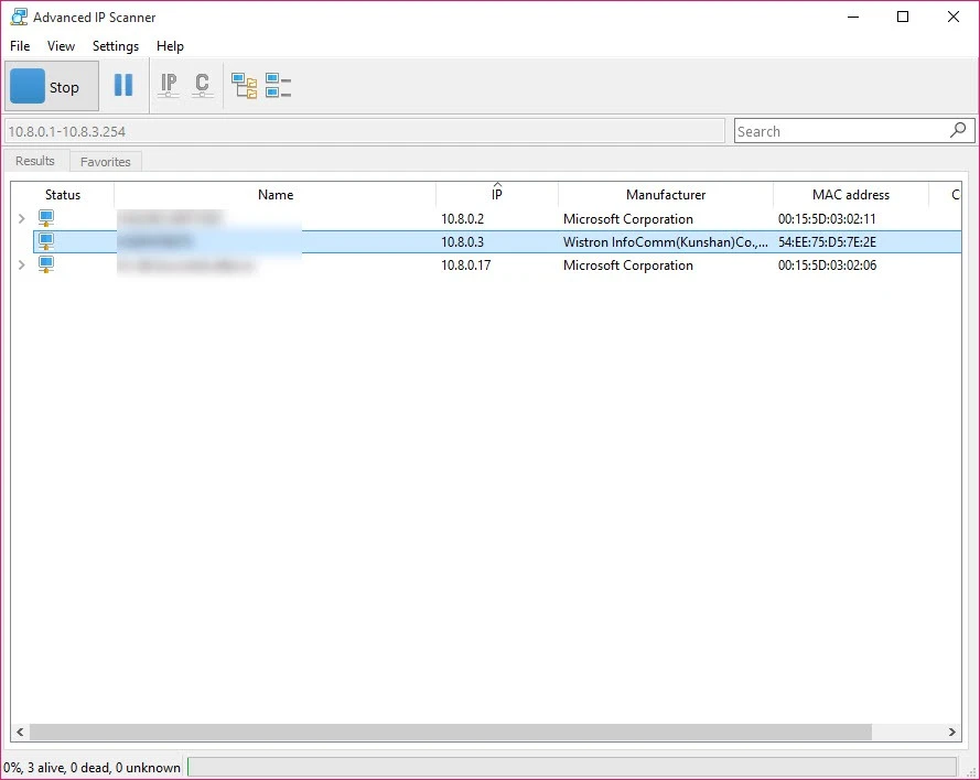 Advanced IP Scanner — screenshot 4